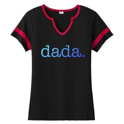 Dada FatherS Day For New Dad Him Papa Granpa Funny Dada Gift Ladies Halftime Notch Neck Tee