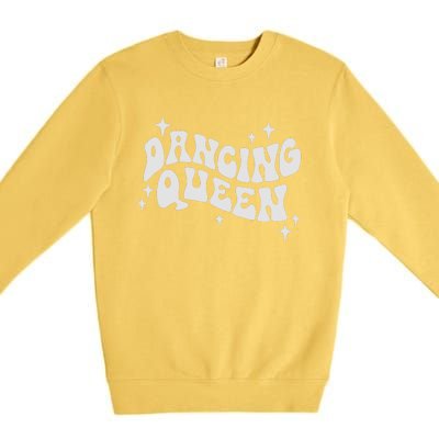 Disco Funny Dancing Bride Bridesmaid Bachelorette Matching Premium Crewneck Sweatshirt