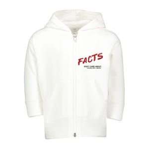 Dailywire Facts Don’T Care About Your Feelings Toddler Zip Fleece Hoodie