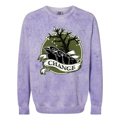 DarwinS Finches Colorblast Crewneck Sweatshirt