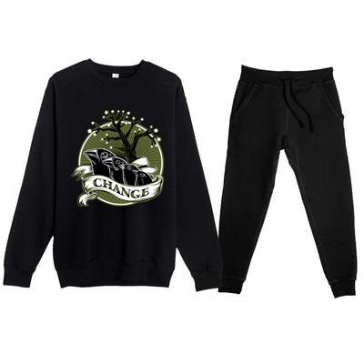 DarwinS Finches Premium Crewneck Sweatsuit Set