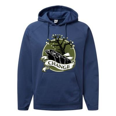 DarwinS Finches Performance Fleece Hoodie