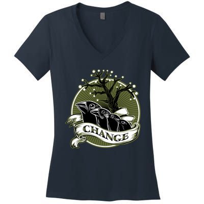 DarwinS Finches Women's V-Neck T-Shirt