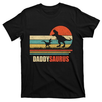 Daddysaurus Fathers Day Gifts T Rex Daddy Saurus Hoodie T-Shirt