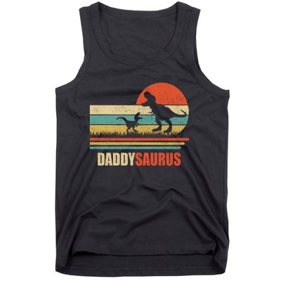 Daddysaurus Fathers Day Gifts T Rex Daddy Saurus Hoodie Tank Top