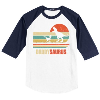 Daddysaurus Fathers Day Gifts T Rex Daddy Saurus Hoodie Baseball Sleeve Shirt