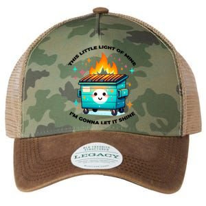 Dumpster Fire Emotional Dumpster Fire This Little Light Of Mine Legacy Tie Dye Trucker Hat