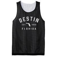 Destin Florida Est 1850 Vintage Preppy Throwback Mesh Reversible Basketball Jersey Tank