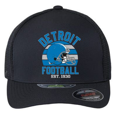 Detroit Football Est 1930 Team Supporter Flexfit Unipanel Trucker Cap