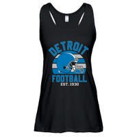 Detroit Football Est 1930 Team Supporter Ladies Essential Flowy Tank