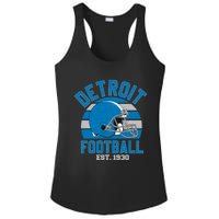 Detroit Football Est 1930 Team Supporter Ladies PosiCharge Competitor Racerback Tank