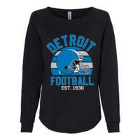 Detroit Football Est 1930 Team Supporter Womens California Wash Sweatshirt