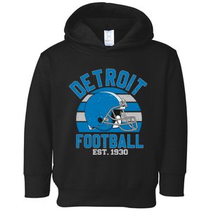 Detroit Football Est 1930 Team Supporter Toddler Hoodie