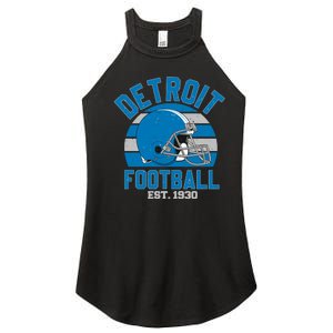 Detroit Football Est 1930 Team Supporter Women's Perfect Tri Rocker Tank