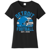 Detroit Football Est 1930 Team Supporter Women's T-Shirt