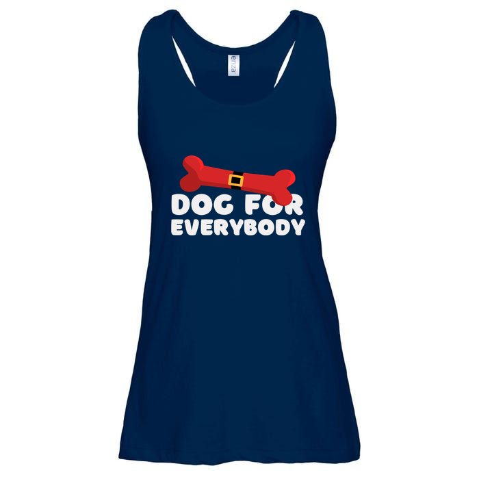 Dog For Everybody Santa Sled Funny Christmas Dogs Ladies Essential Flowy Tank