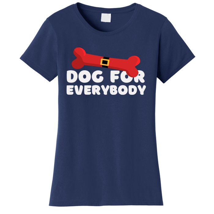 Dog For Everybody Santa Sled Funny Christmas Dogs Women's T-Shirt