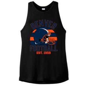 Denver Football Est 1959 Team Supporter Ladies PosiCharge Tri-Blend Wicking Tank