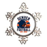 Denver Football Est 1959 Team Supporter Metallic Star Ornament