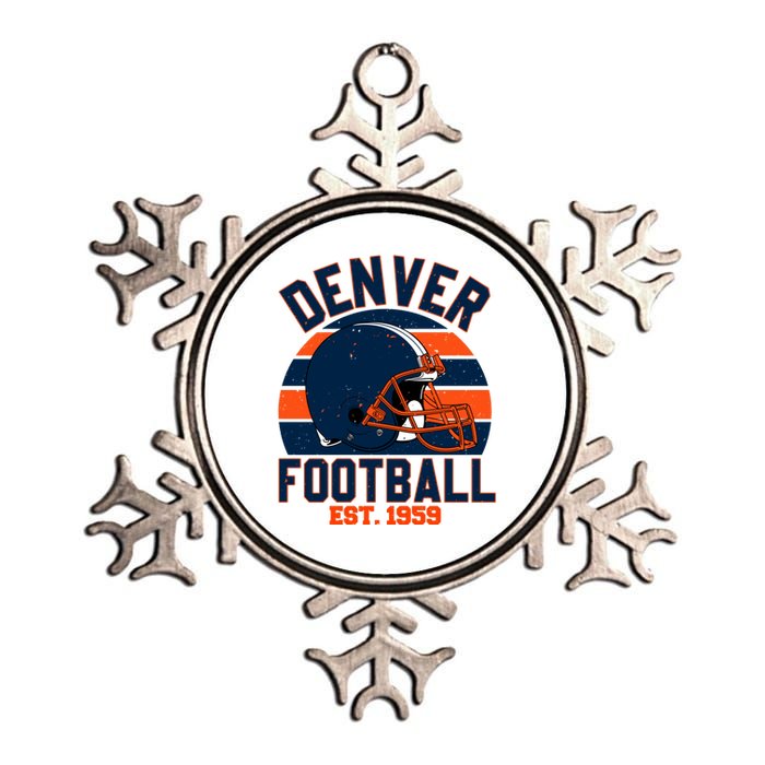 Denver Football Est 1959 Team Supporter Metallic Star Ornament