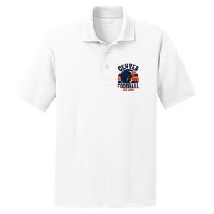 Denver Football Est 1959 Team Supporter PosiCharge RacerMesh Polo