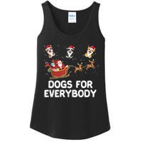 Dogs For Everybody Festive Christmas Santa Xmas Funny Ugly Ladies Essential Tank