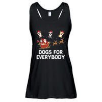 Dogs For Everybody Festive Christmas Santa Xmas Funny Ugly Ladies Essential Flowy Tank