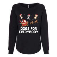 Dogs For Everybody Festive Christmas Santa Xmas Funny Ugly Womens California Wash Sweatshirt