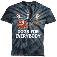 Dogs For Everybody Festive Christmas Santa Xmas Funny Ugly Kids Tie-Dye T-Shirt