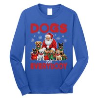 Dog For Everybody Santa Christmas Xmas Funny Dog Lovers Great Gift Long Sleeve Shirt