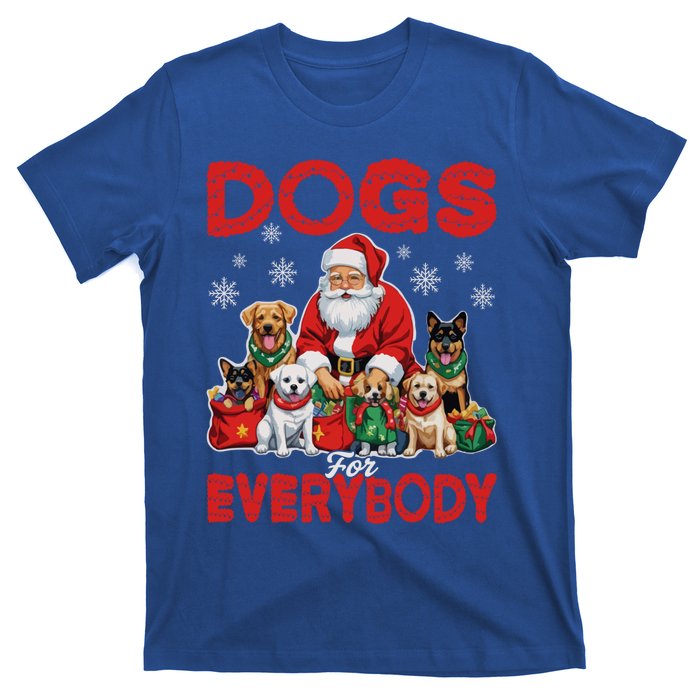 Dog For Everybody Santa Christmas Xmas Funny Dog Lovers Great Gift T-Shirt