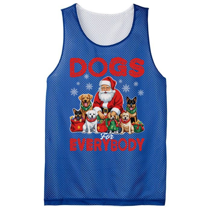 Dog For Everybody Santa Christmas Xmas Funny Dog Lovers Great Gift Mesh Reversible Basketball Jersey Tank