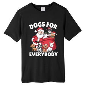 Dogs For Everybody Dog Lover Santa Claus Christmas Xmas Great Gift Tall Fusion ChromaSoft Performance T-Shirt