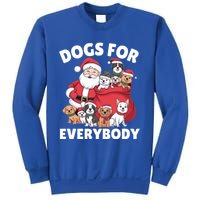 Dogs For Everybody Dog Lover Santa Claus Christmas Xmas Great Gift Sweatshirt