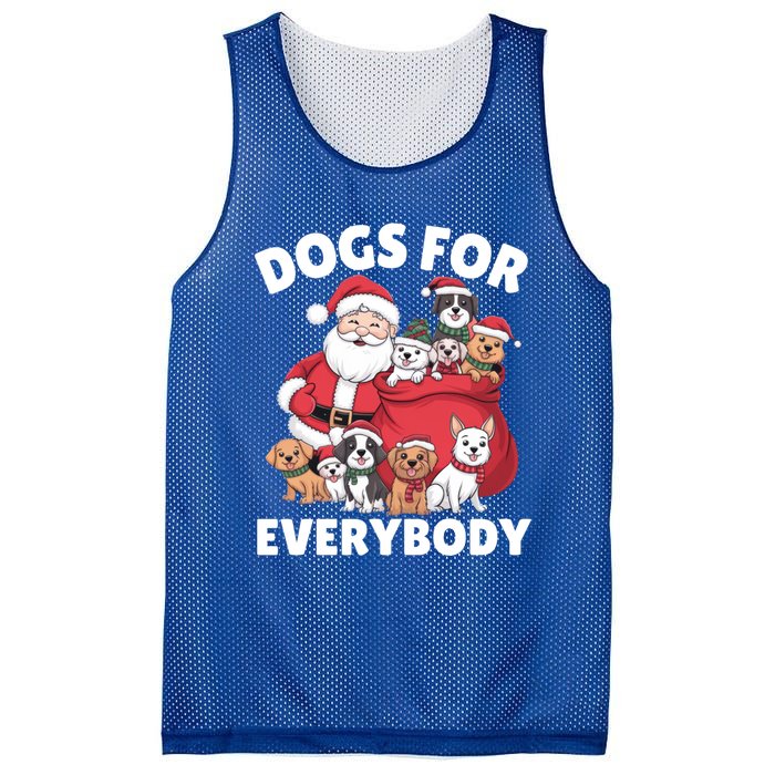 Dogs For Everybody Dog Lover Santa Claus Christmas Xmas Great Gift Mesh Reversible Basketball Jersey Tank