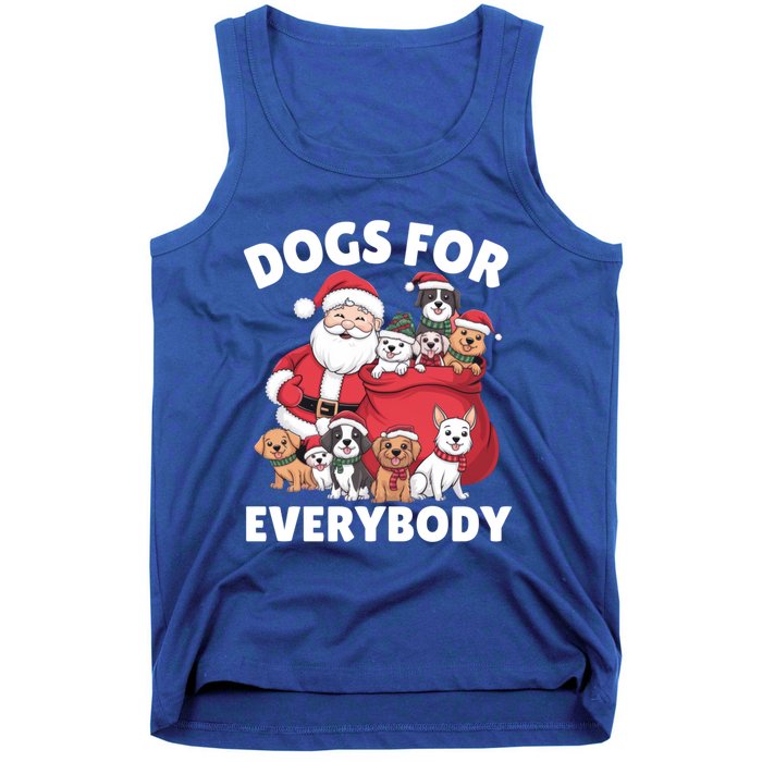 Dogs For Everybody Dog Lover Santa Claus Christmas Xmas Great Gift Tank Top