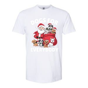 Dogs For Everybody Dog Lover Santa Claus Christmas Xmas Great Gift Softstyle CVC T-Shirt