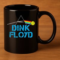 Dink Floyd Funny Pickleball Gift 11oz C Handle Ceramic Mug
