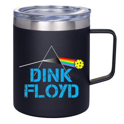 Dink Floyd Funny Pickleball Gift 12oz Stainless Steel Coffee Mug