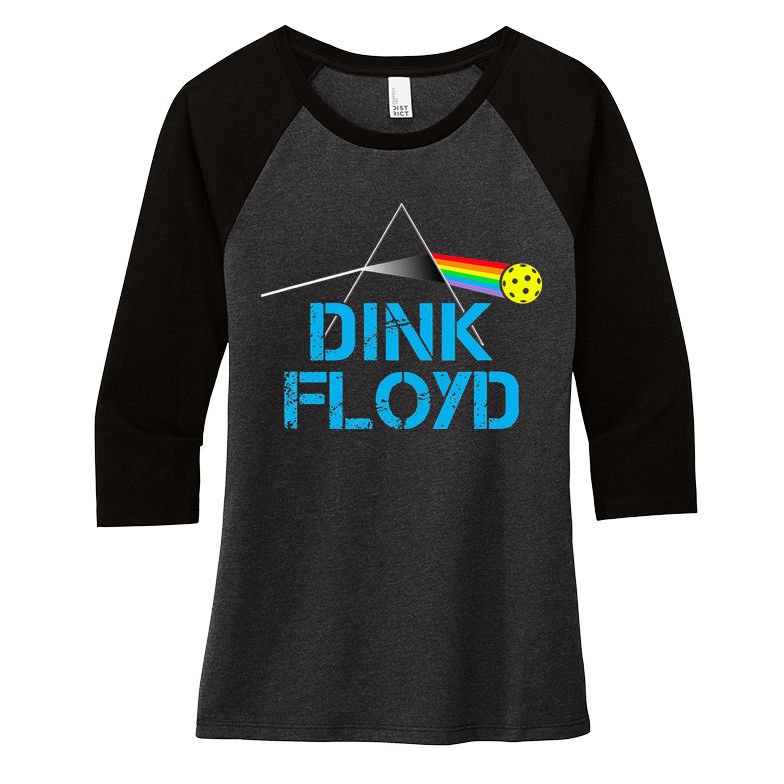 Dink Floyd Funny Pickleball Gift Women's Tri-Blend 3/4-Sleeve Raglan Shirt