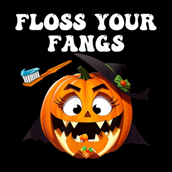 Dental Funny Floss Your Fangs Dentist Halloween City Backpack
