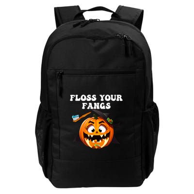 Dental Funny Floss Your Fangs Dentist Halloween Backpack
