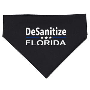 DeSanitize Florida Funny Anti Ron DeSantis USA-Made Doggie Bandana