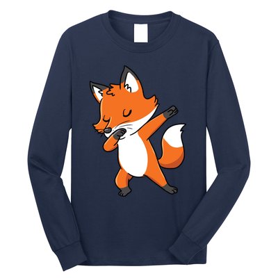 Dabbing Fox For Fox Lover Long Sleeve Shirt