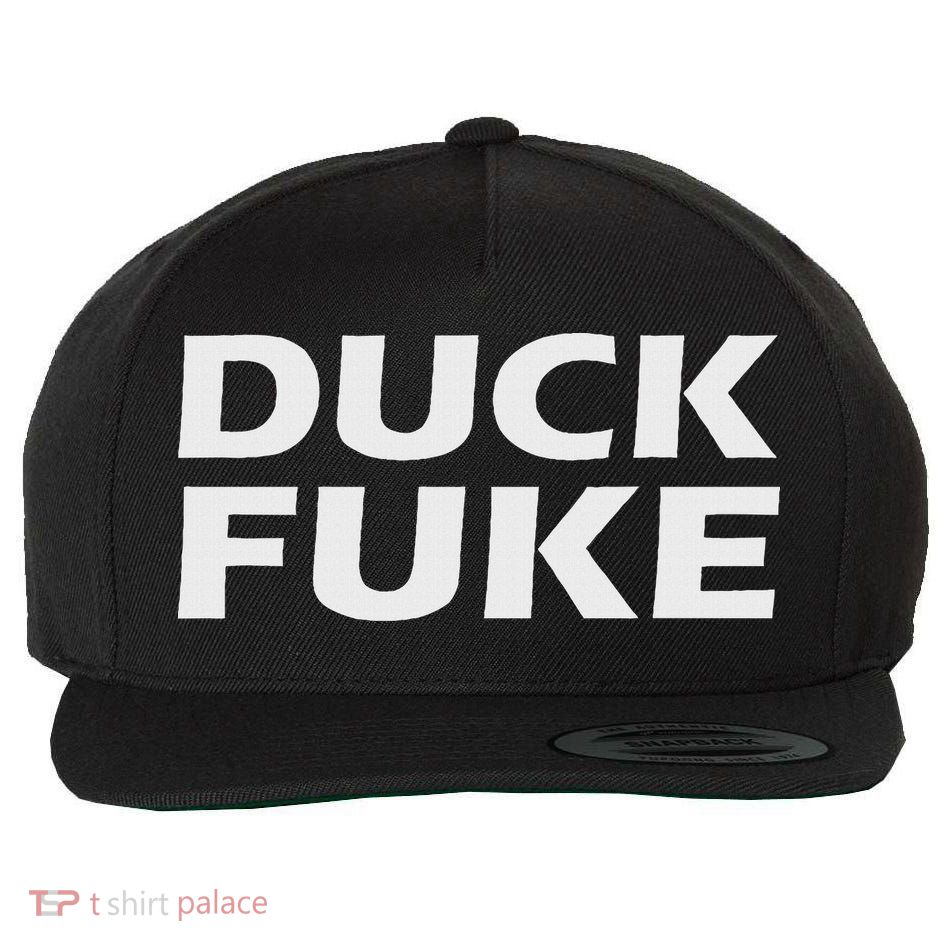 Duck Fuke Funny Basketball Rivalry Wool Snapback Cap