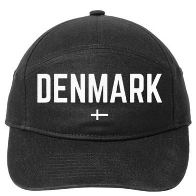 DENMARK Flag For Men Women Kids Red DENMARK 7-Panel Snapback Hat