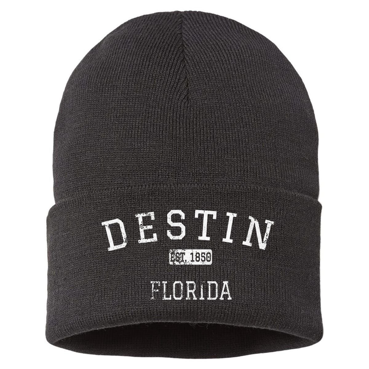 Destin Florida Fl Vintage Sustainable Knit Beanie