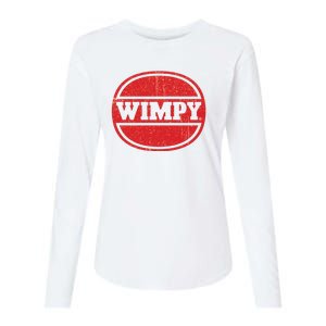 Defunct Fast Food Wimpy Burger Womens Cotton Relaxed Long Sleeve T-Shirt