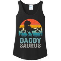 Daddysaurus Funny FatherS Day T Rex Daddy Saurus Ladies Essential Tank