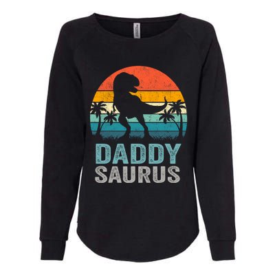 Daddysaurus Funny FatherS Day T Rex Daddy Saurus Womens California Wash Sweatshirt